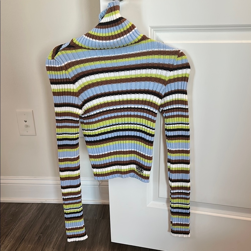 Urban Outfitters Multicolor Striped Turtleneck Sweater